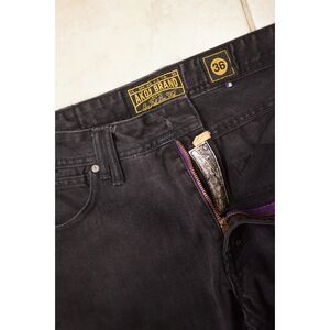Akoo Jeans Black Size 36 Missing Button FLAW